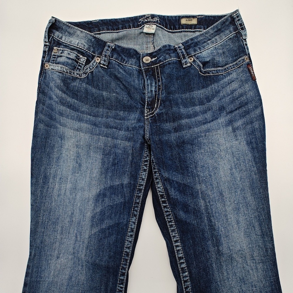 Silver‎ Jeans Aiko Bootcut Womens 18/33 Mid Rise Curvy Fit Medium Wash Denim - Picture 4 of 8